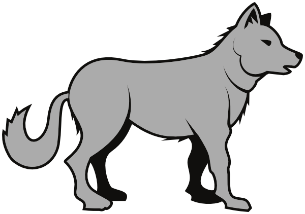 Gray wolf Clip art