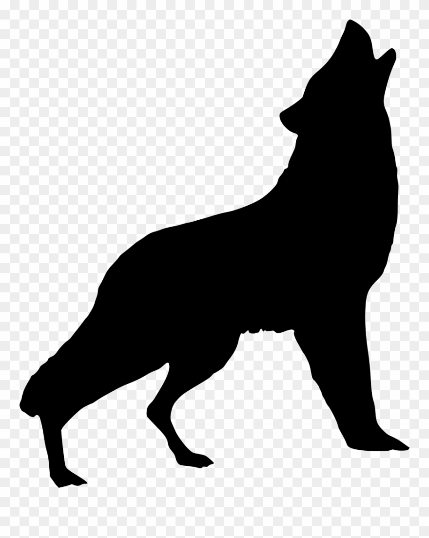 Silhouette, Wolf, Howling, Art, Wild, Animal, Nature Clipart