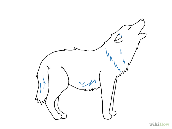 wolf clipart simple