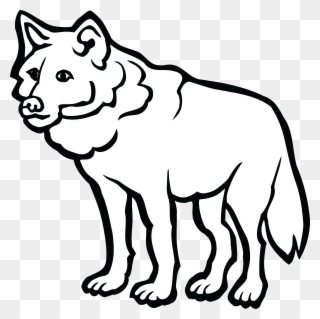 Free PNG Wolf Black And White Clip Art Download