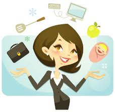 Busy Working Mom Clipart