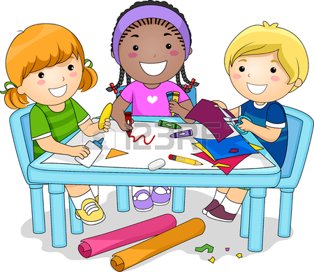 Kids Working Together Clipart