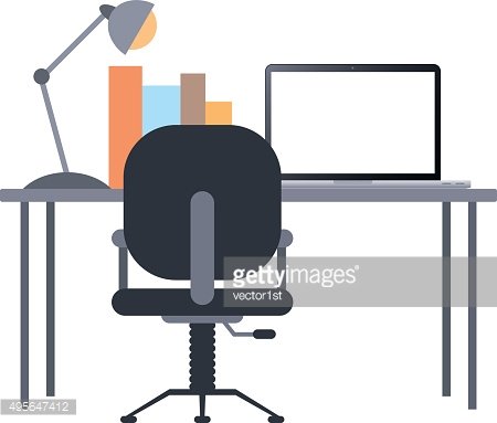 Work desk Clipart Image