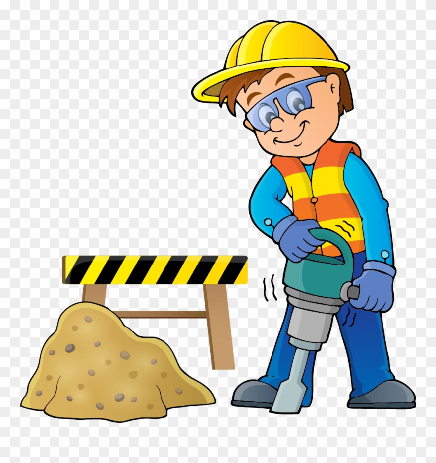 Construction worker clipart.