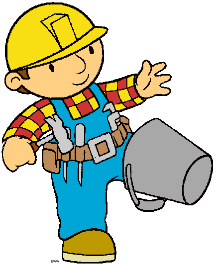 Construction worker cartoon.