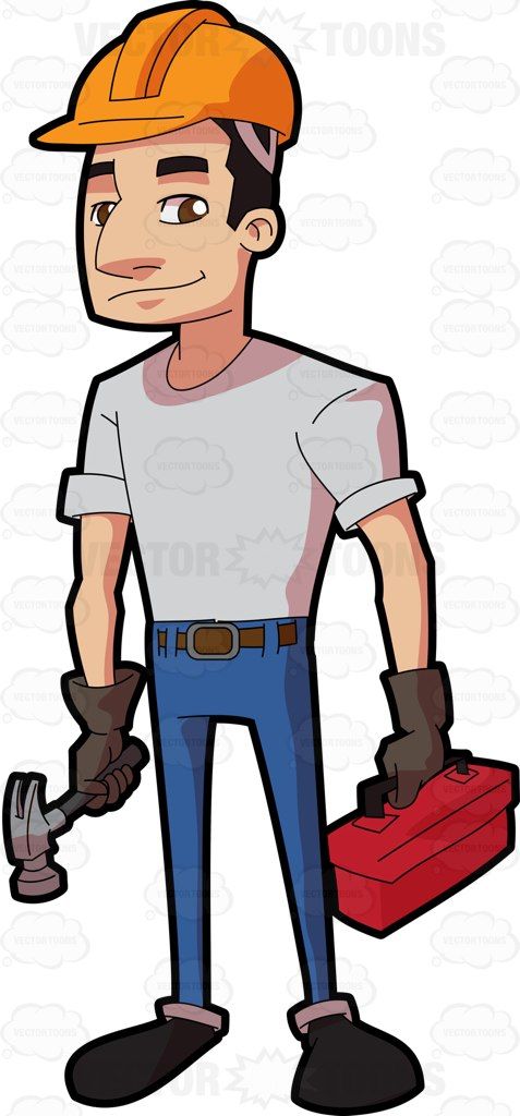 Male construction worker.