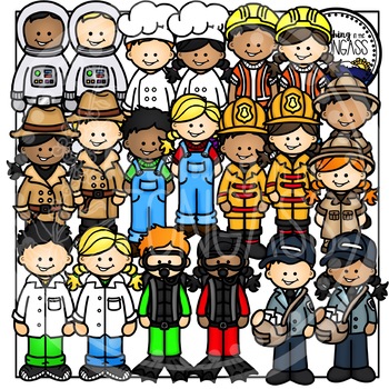 Community helpers clipart.