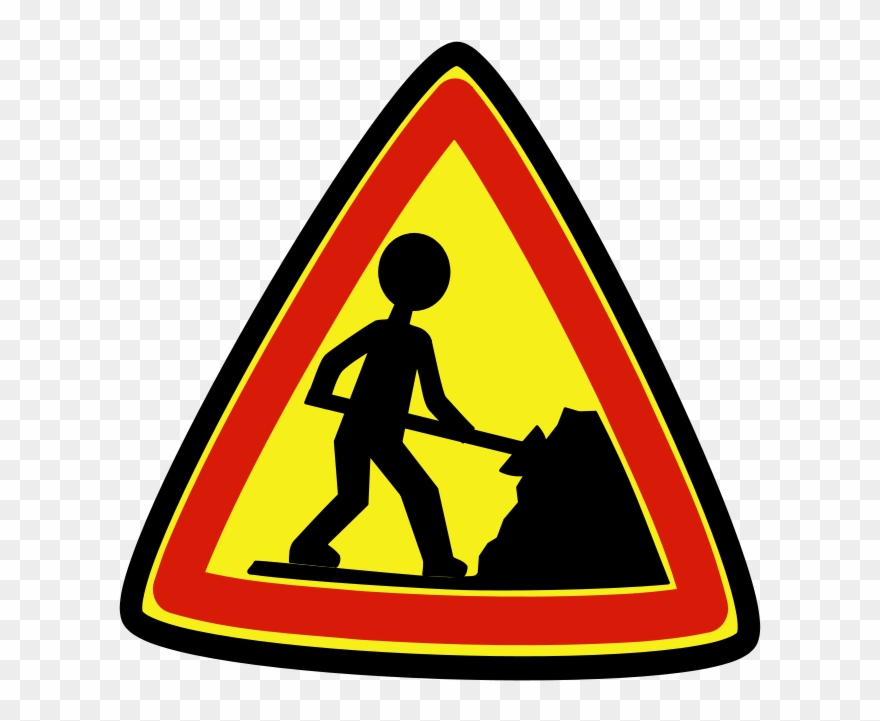 Sign Of Construction Workers Clipart