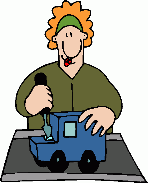 Factory worker clipart.