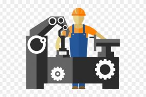 Manufacturing worker clipart.