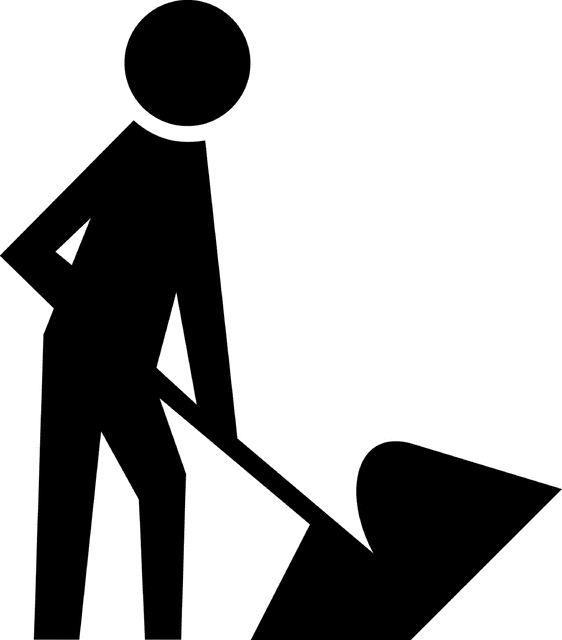 Workers silhouette clipart.