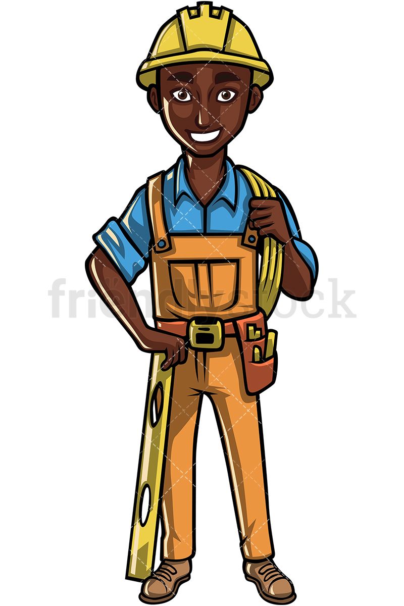Black Construction Worker in