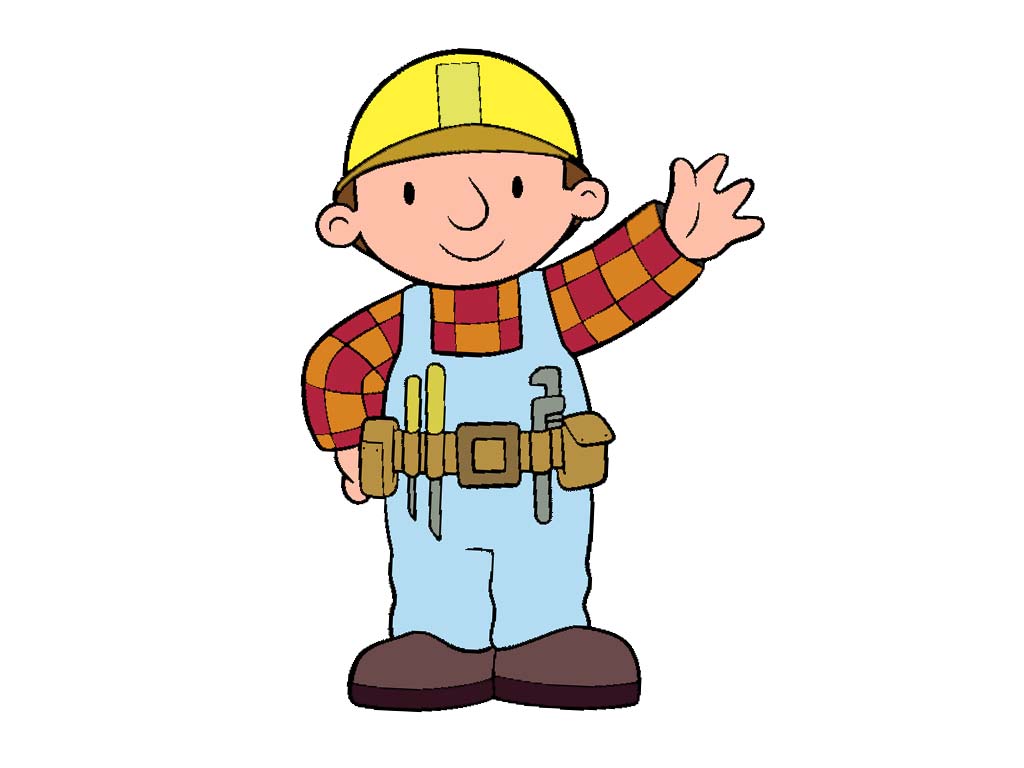 Animated construction worker clipart