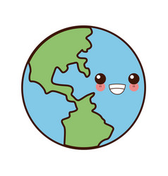 Earth Planet Cute Vector Images