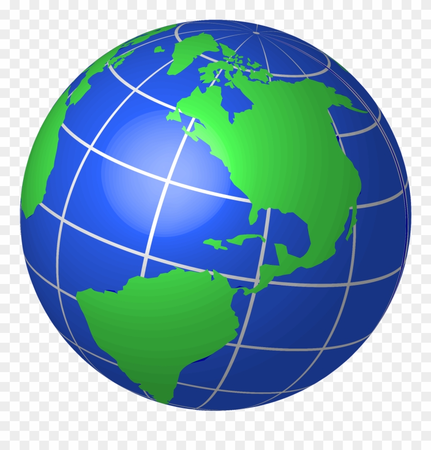 Clipart Of World, Globe And Global