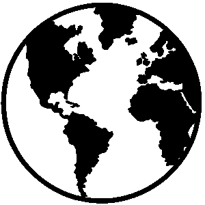 World clip art globe with hands free clipart images