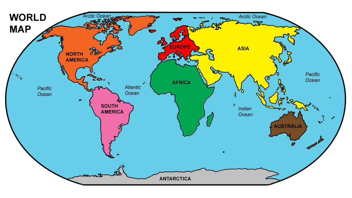 Top world map.