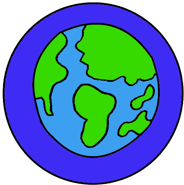 Simple earth drawing.
