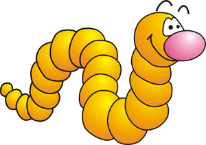 Wally worm clipart.
