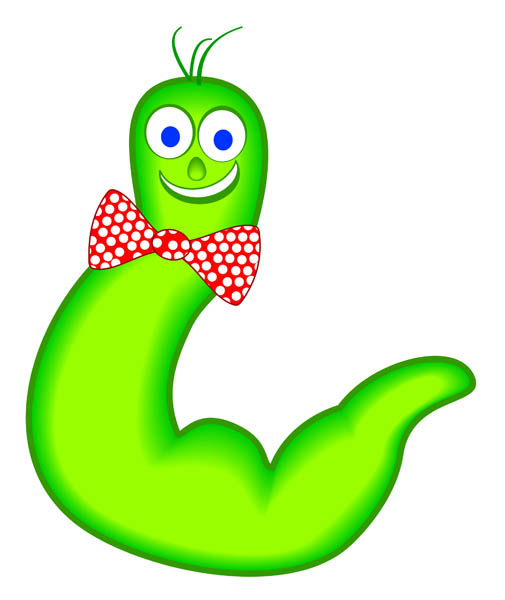 Wiggle worm clipart.
