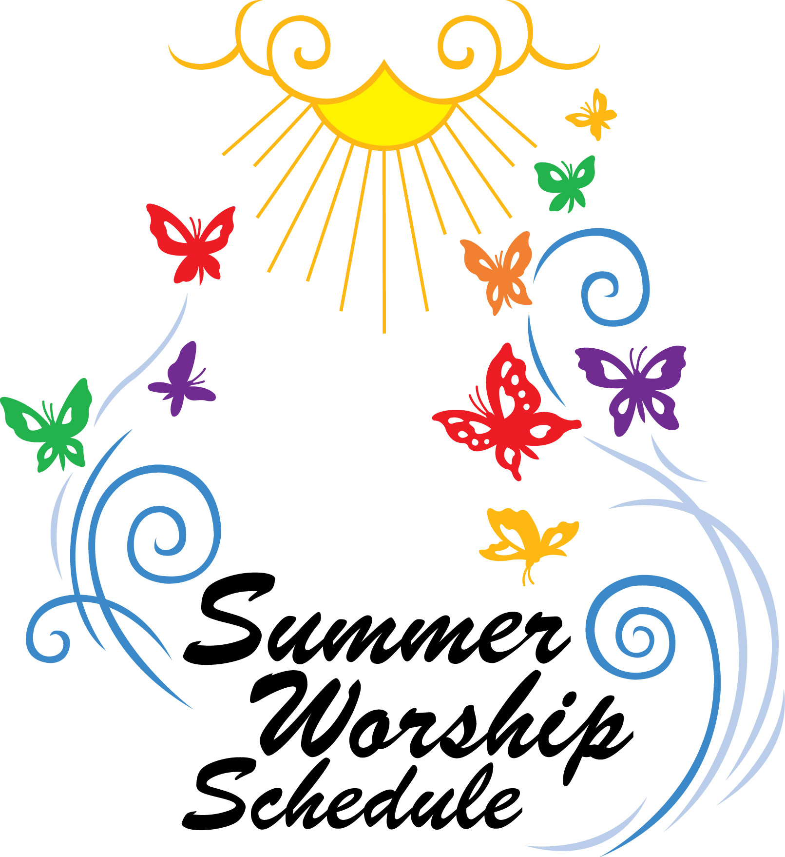 Summer worship clipart.