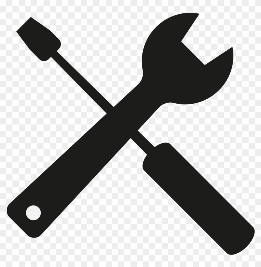 Black clipart wrench.