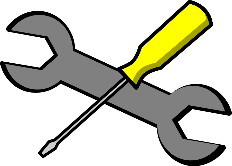 wrench and screwdriver clipart vector screw