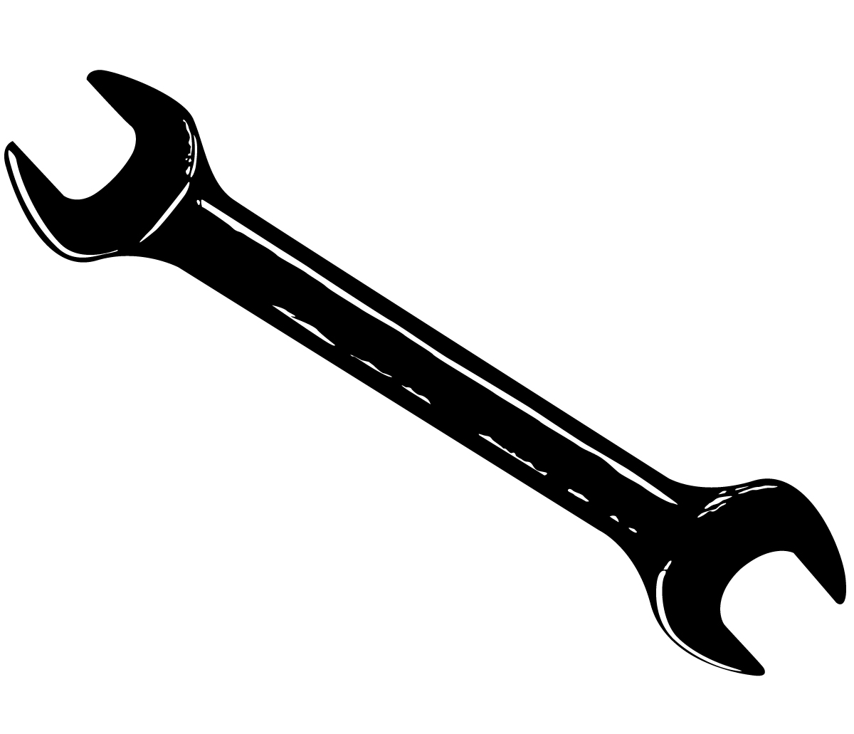 Free wrench silhouette.