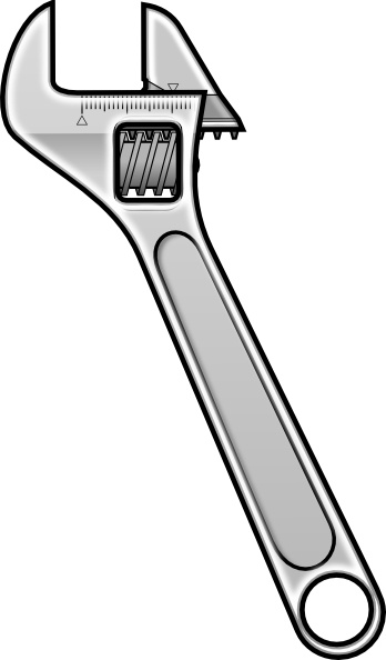 Method Adjustable Wrench Icon Style clip art Free vector in