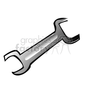 Double open end wrench clipart