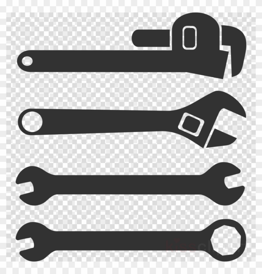 Black And White Wrench Clipart Spanners Clip Art