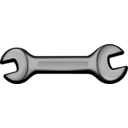 Small wrench clipart.