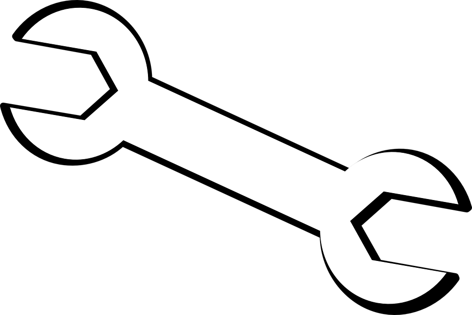 Collection wrench clipart.