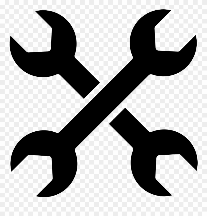 Cross Of Double Side Wrenches Svg Png