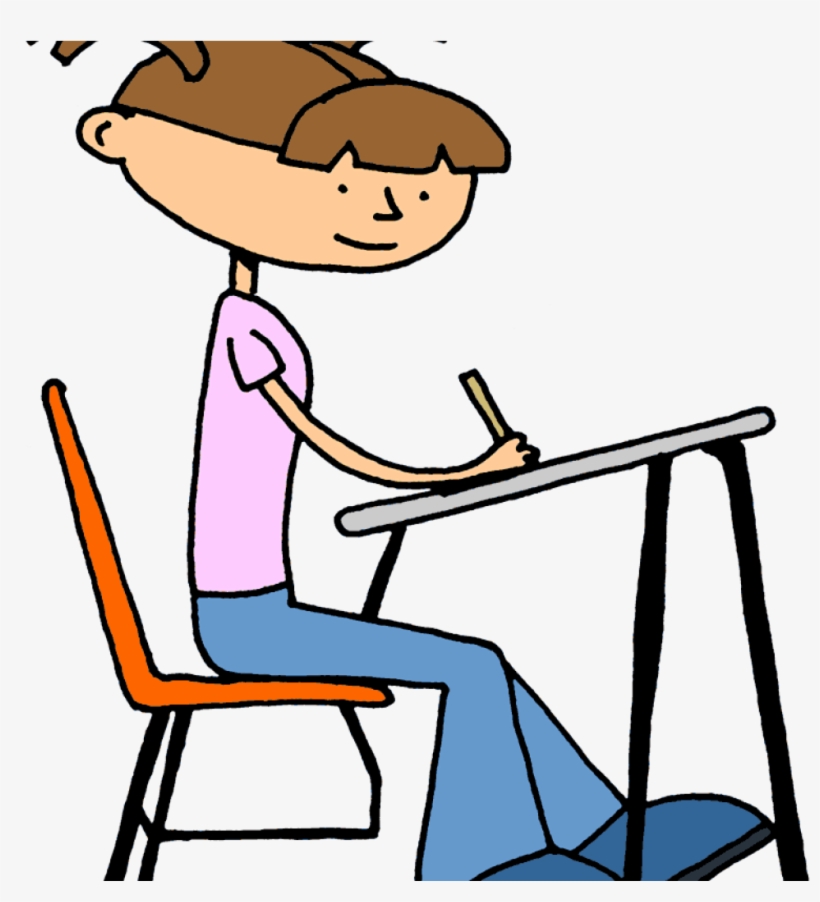 Student working clipart.