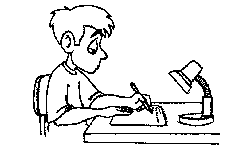 Write writing clip art black and white free clipart images