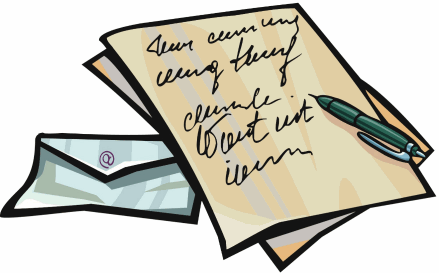 Writing Letters Clipart