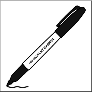 Marker writing clipart.
