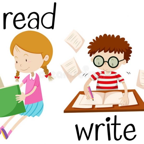 Reading and writing clipart