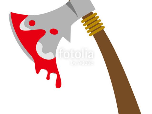 Axe clipart bloody.