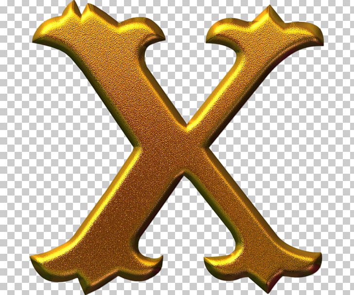 x clipart gold