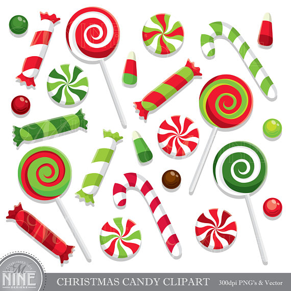 Christmas candy clip.