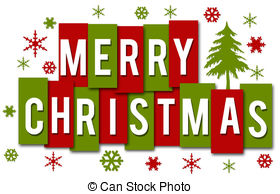 Merry christmas Clipart and Stock Illustrations