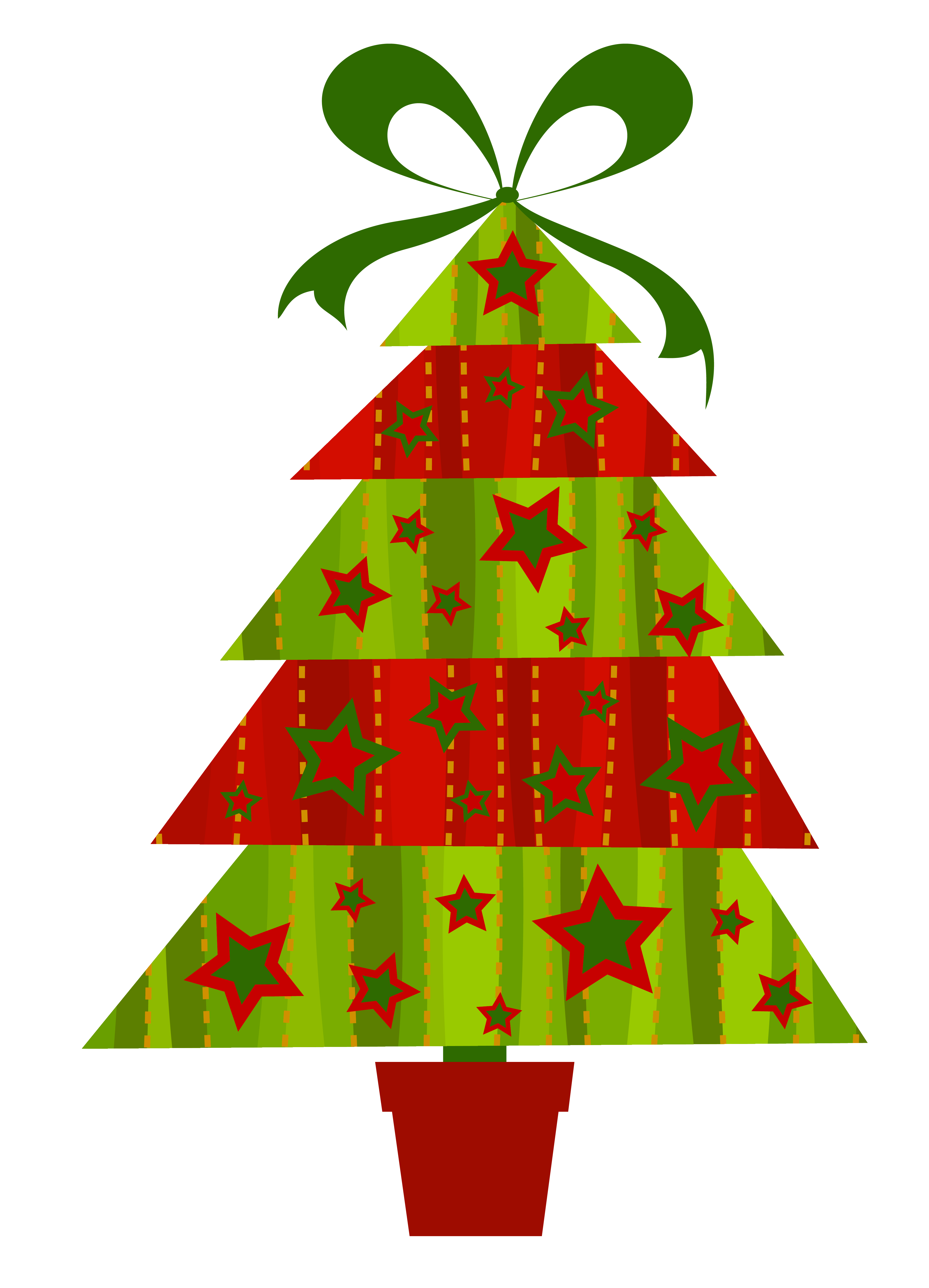 Modern Christmas Tree Transparent PNG Clipart