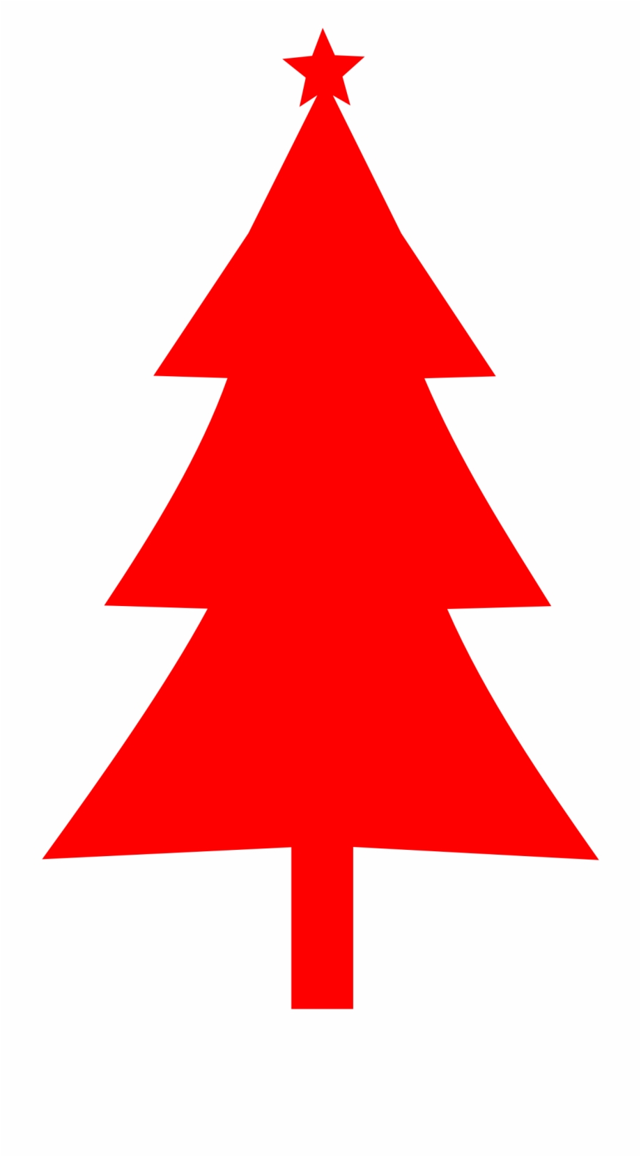 Clip Art Red Christmas Tree , Png Download