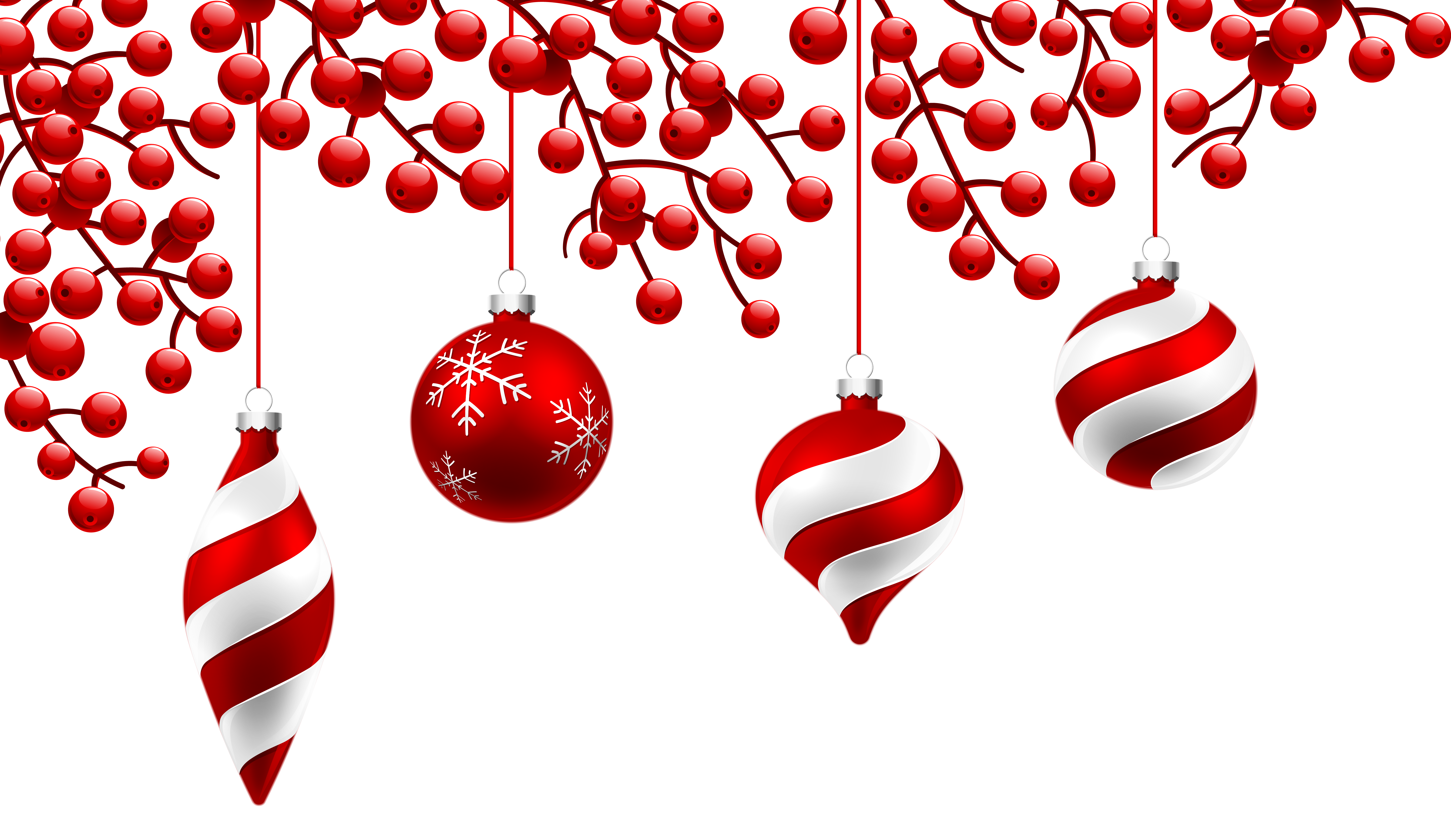Red Christmas Decoration PNG Clipart Image