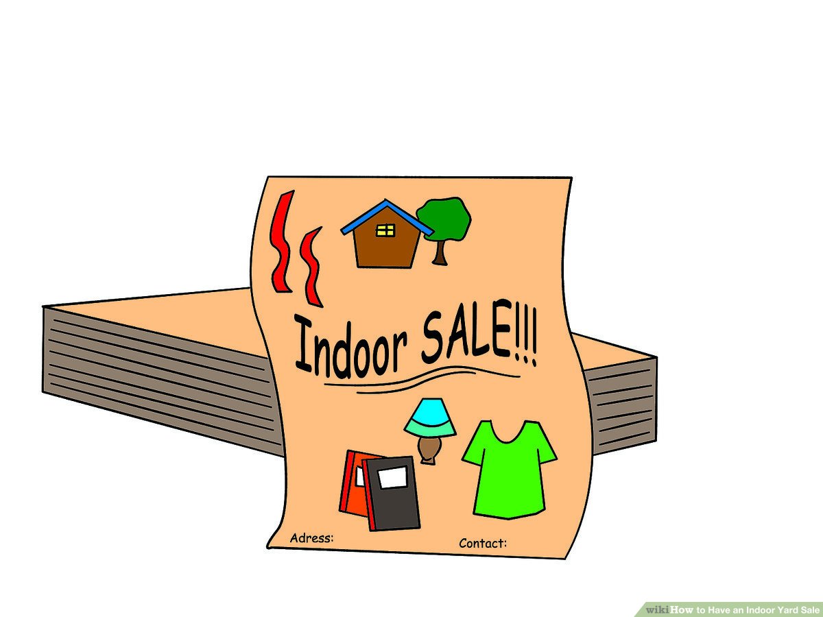 Embed this image in your blog or website. yard. sale. clipart. indoor. yard ...