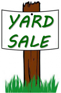 yard sale clipart sign