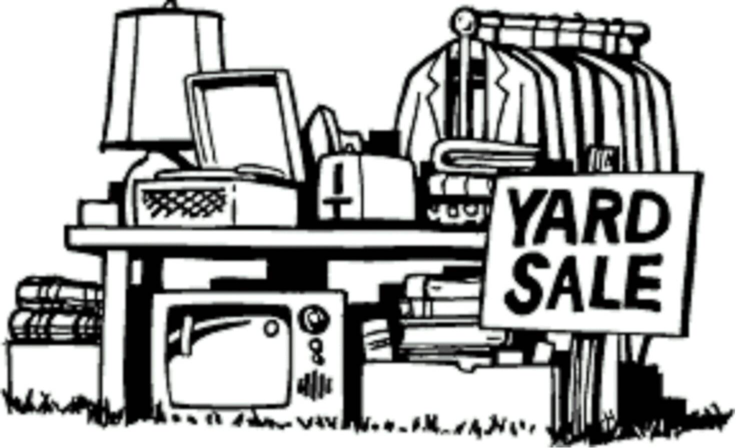 Free Yard Sale Clip Art Black And White, Download Free Clip