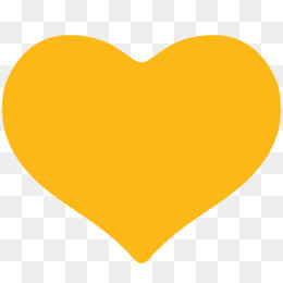 yellow clipart heart